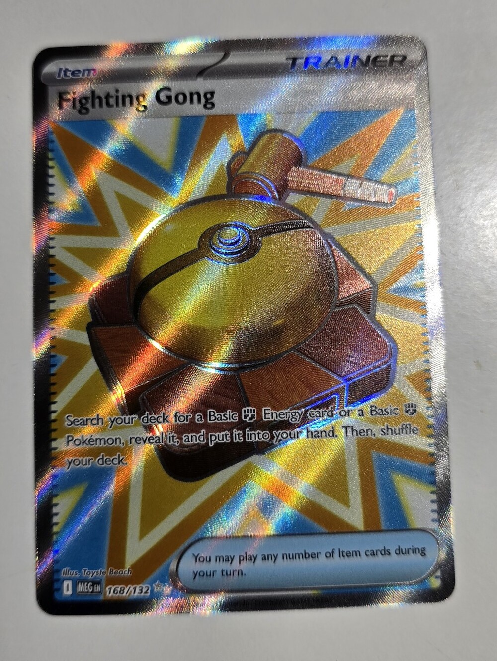 Pokemon Fighting Gong Ultra Rare Mega Evolution 168/132